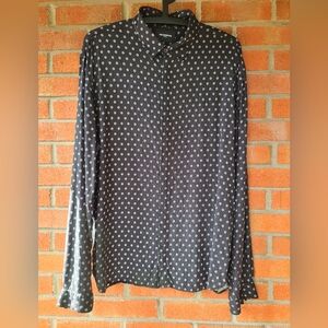 The Kooples black button up shirt size US L